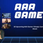 AAA games themed thumbnail featuring multiple upcoming game screenshots with bold “AAA GAMES” title on a blue gaming-style background