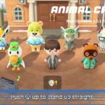 Custom title graphic for Animal Crossing New Horizons 3.0.1 patch notes showing a player and villagers stretching.