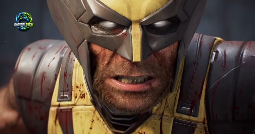 Marvel's Wolverine game reveal showing Logan with his adamantium claws extended in a visceral combat moment with dramatic lighting and a dark gritty tone
